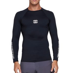 Camiseta Billabong Surf ML Bracket Wave SM25 Masculina Preto