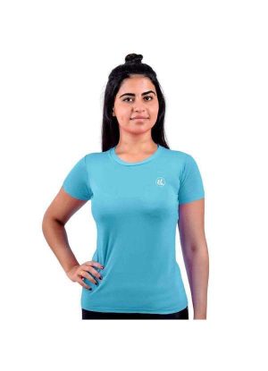 Camiseta Esporte Legal Proteção Uv50 Feminina Azul