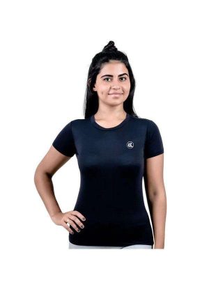 Camiseta Esporte Legal Proteção Uv50 Feminina Preto