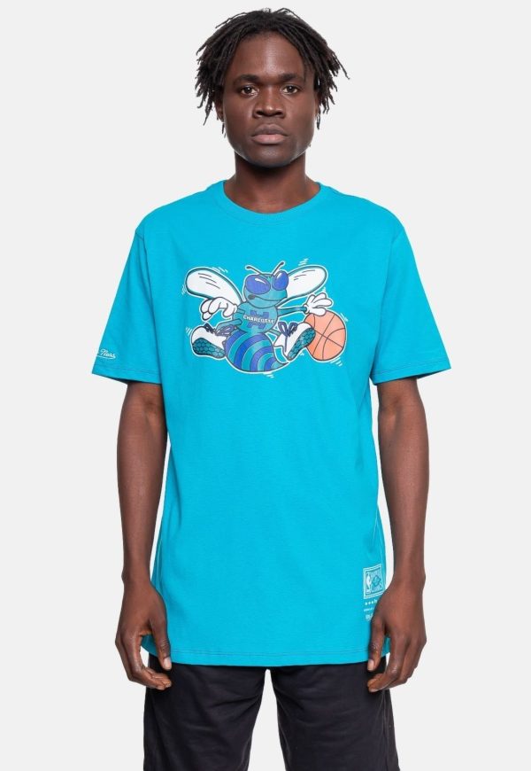 Camiseta Mitchell & Ness NBA Teams Charlotte Hornets Verde