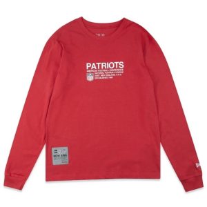 Camiseta New Era Manga Longa NFL New England Patriots Institutional Style