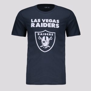 Camiseta New Era NFL Las Vegas Raiders Core Cinza Escuro