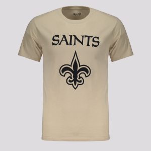 Camiseta New Era NFL New Orleans Saints Core Bege