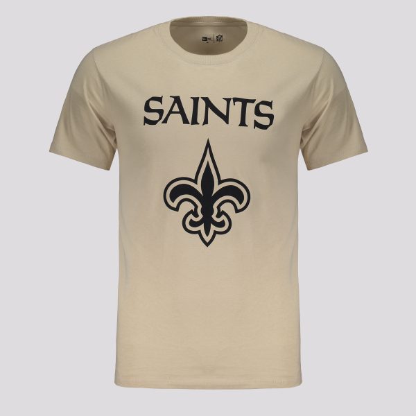 Camiseta New Era NFL New Orleans Saints Core Bege