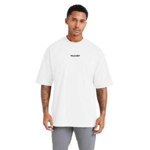Camiseta Oversized Streetwear de Algodão Masculina Ideal para Academia e Esportes Urso