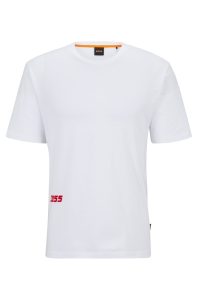 Camiseta Relaxed-Fit Em Algodão Com Estampas Inspiradas Em Corridas