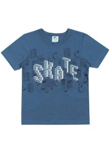 Camiseta Skate Now Meninos Azul