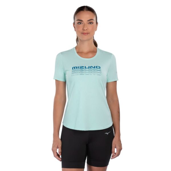 Camiseta de Corrida Feminina Mizuno Focus Stamp