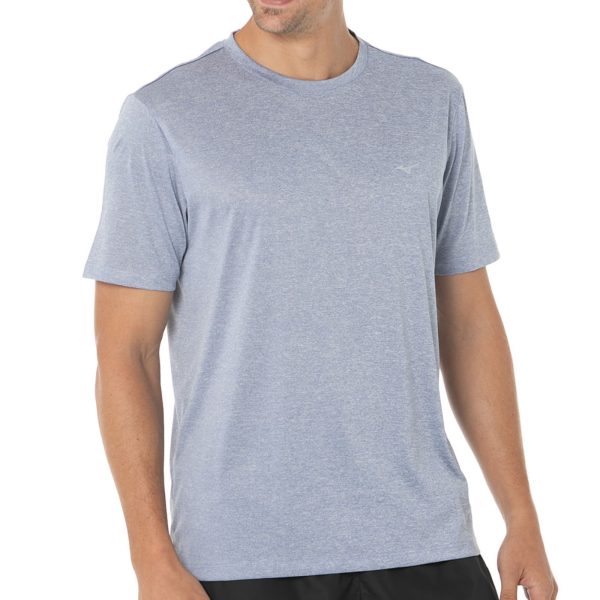Camiseta de Corrida Masculina Mizuno Run Spark 2 Mescla