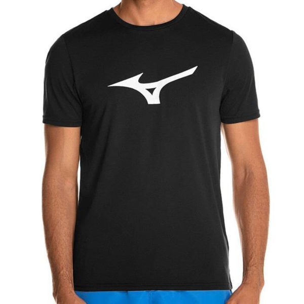 Camiseta de Corrida Masculina Mizuno Run Spark M Preto
