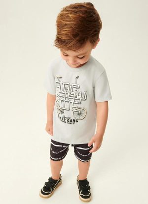 Conjunto Camiseta e Bermuda Bike Multicores