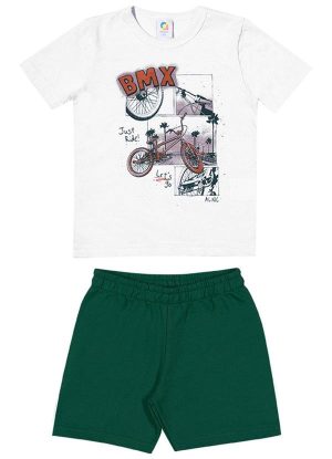 Conjunto Dias de Bike Menino Branco