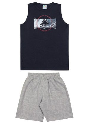 Conjunto Dino & Surf Meninos Azul