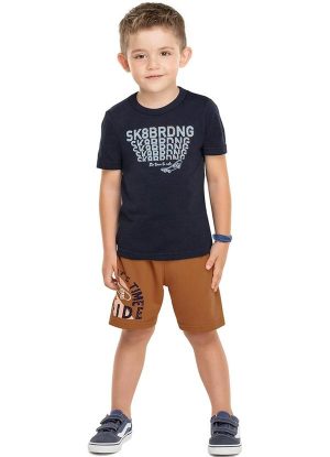 Conjunto Skate Meninos Meninos Azul