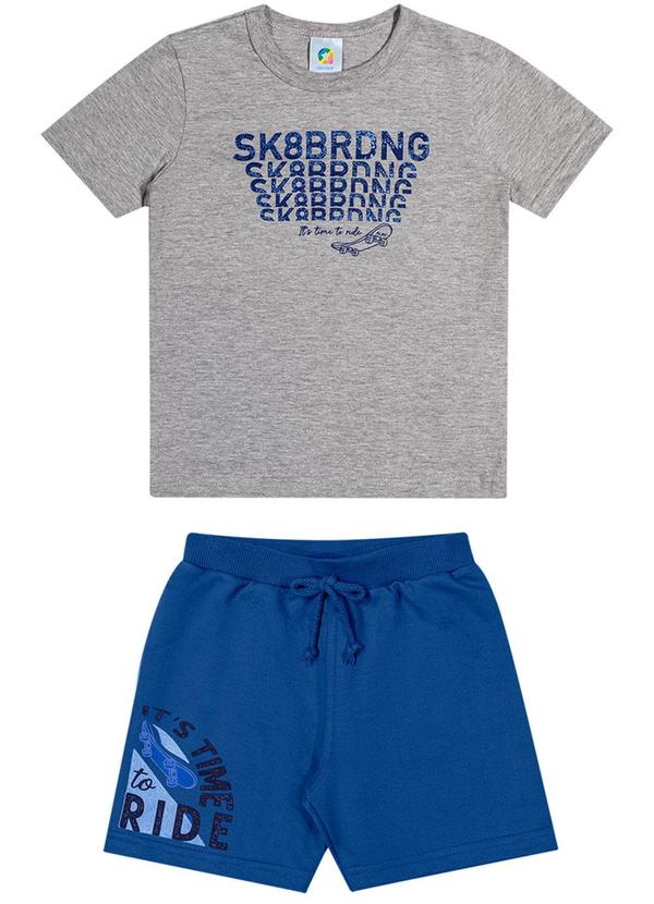 Conjunto Skate Meninos Meninos Cinza
