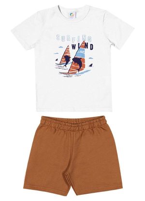 Conjunto Ventos do Surf Menino Branco