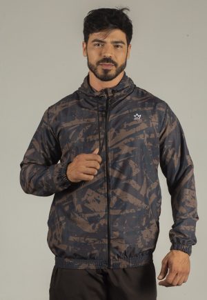 Corta Vento Masculino Sublimado Estampado Ground Secagem Rápida Ótimo para Corrida Leve e Confortável