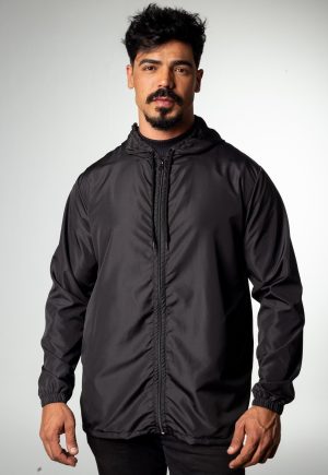 Corta Vento Preto Masculino Corrida Maratona