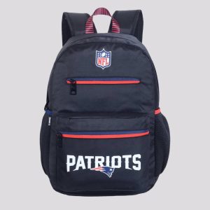 Infantil - Mochila NFL New England Patriots Esportiva Preta