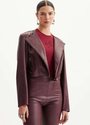 Jaqueta de Couro Biker A1020