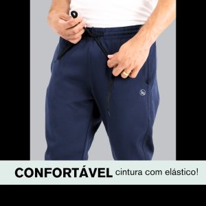 KIT 2 Calça Jogger KS Tactel Elastano Premium Casual Esporte