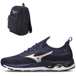 Kit 1 Tênis de Corrida Masculino Mizuno Wave Legend 3 e 1 Mochila Energy