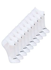 Kit 10 pares de Meias Performance Corrida Lupo 3350-003 Branco