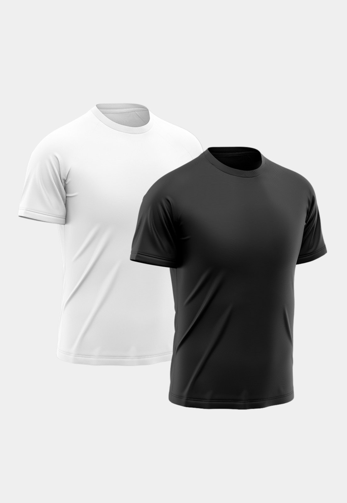 Kit 2 Camisetas Masculina Manga Curta Esporte Fitness Básica Premium Corrida Multicolorido