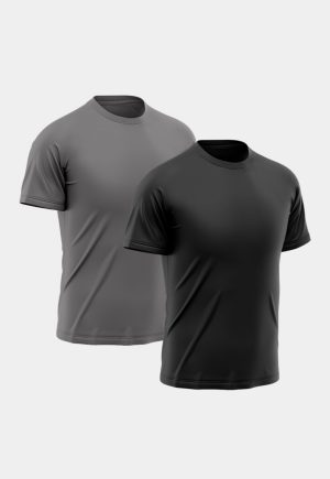 Kit 2 Camisetas Masculina Manga Curta Esporte Fitness Básica Premium Corrida Multicolorido