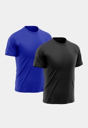 Kit 2 Camisetas Masculina Manga Curta Esporte Fitness Básica Premium Corrida Multicolorido