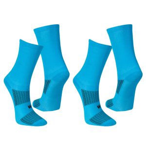 Kit 2 pares Meia Performance UP Unissex Azul Cano Alto Esportiva Corrida Ciclismo Masculina Treino