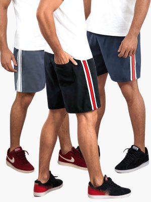 Kit 3 Short Esporte Masculino KS Bermuda Popular Tactel Casual Dia a Dia