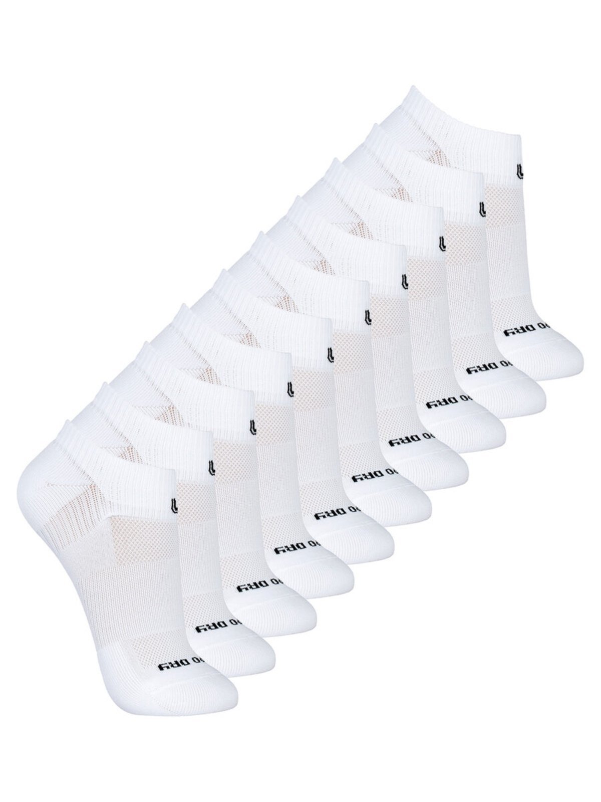 Kit com 10 Meias Performance Corrida Lupo 3350-010 Branco