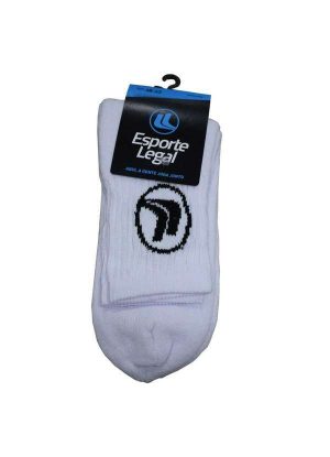 Meia Esporte Legal Cano Curto Masculina Branco