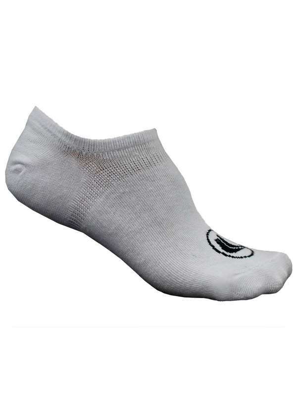 Meia Esporte Legal Invisível Calcanhar 3d Branco