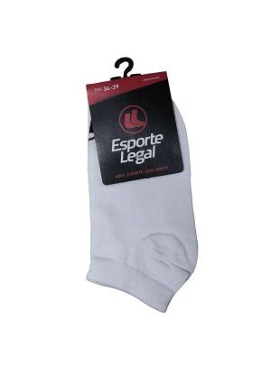 Meia Esporte Legal Invisível Feminina Branco