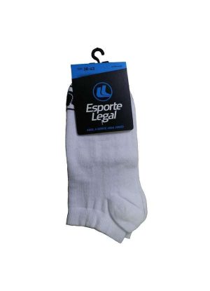 Meia Esporte Legal Masculina Invisível Branco