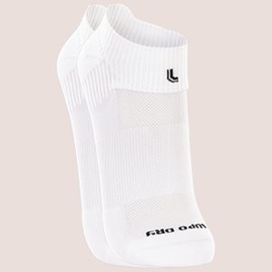 Meia Lupo Academia Corrida Cano Curto Baixo Poliamida Branco