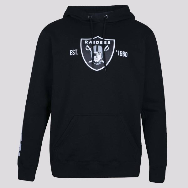 Moletom New Era NFL Las Vegas Raiders Core Preta