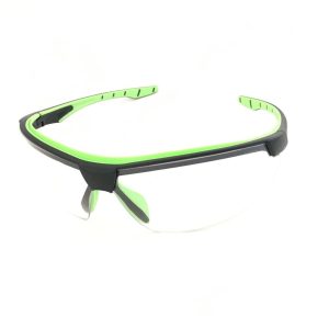 Óculos De Proteção Esportivo Steelflex Neon Incolor Corrida Ciclismo Motocross Trilha Bike Skate Futvoley