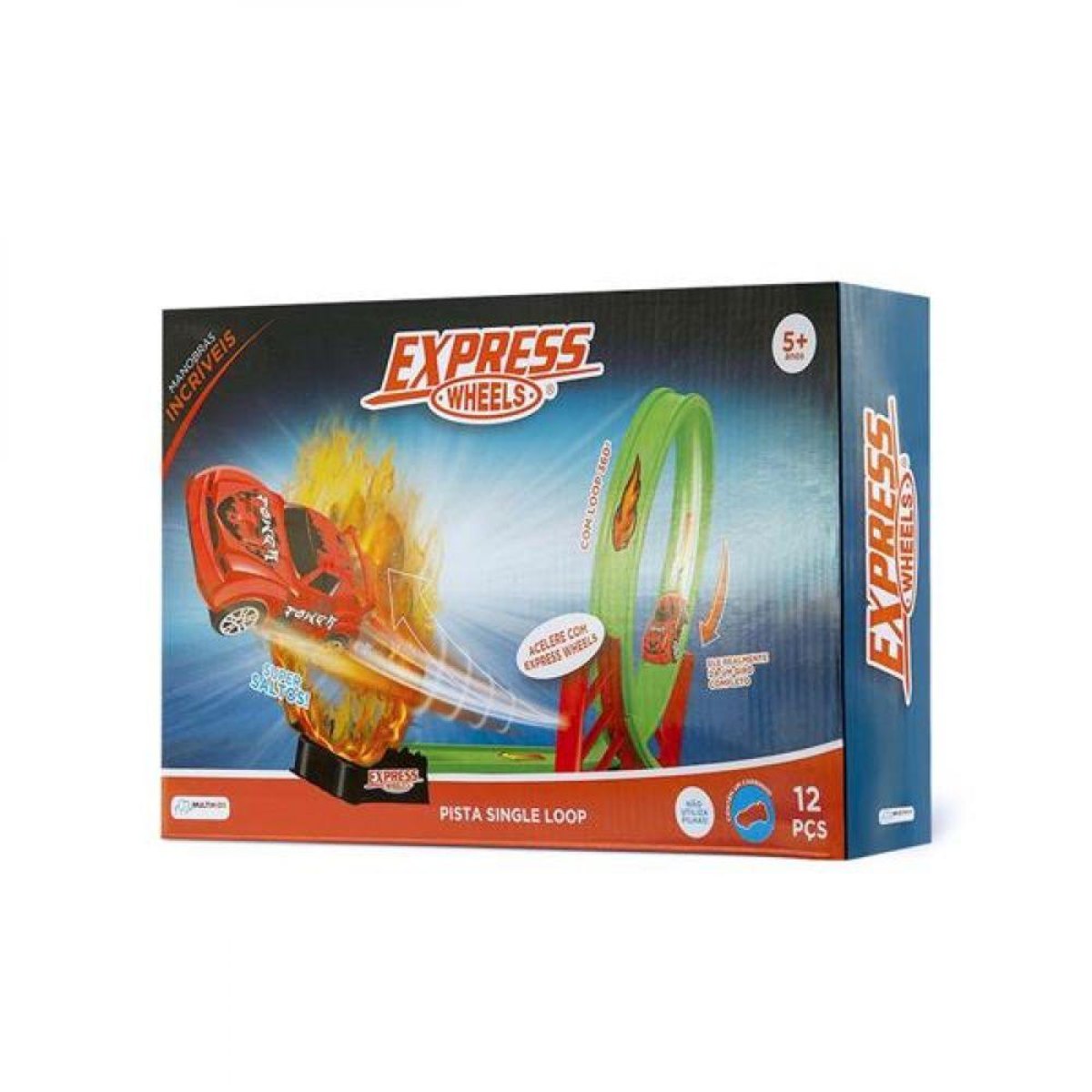 Pista De Corrida Loop 360° Express Wheels Multikids Br1017