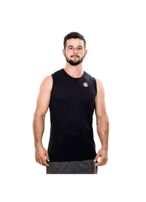 Regata Machão Esporte Legal Solutio Proteção Uv45 Masculino Preto