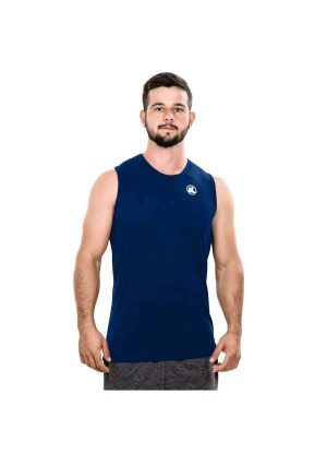 Regata Machão Esporte Legal Solutio Uv45 Masculino Azul