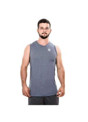 Regata Machão Esporte Legal Solutio Uv45 Masculino Cinza