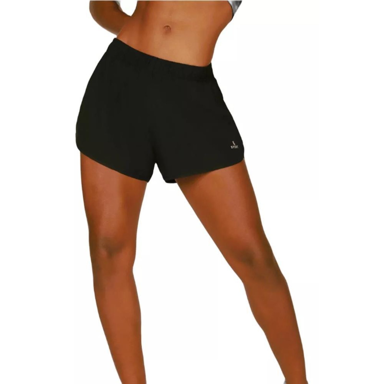 Short Feminino Lupo Running Esporte 76460 Preto G