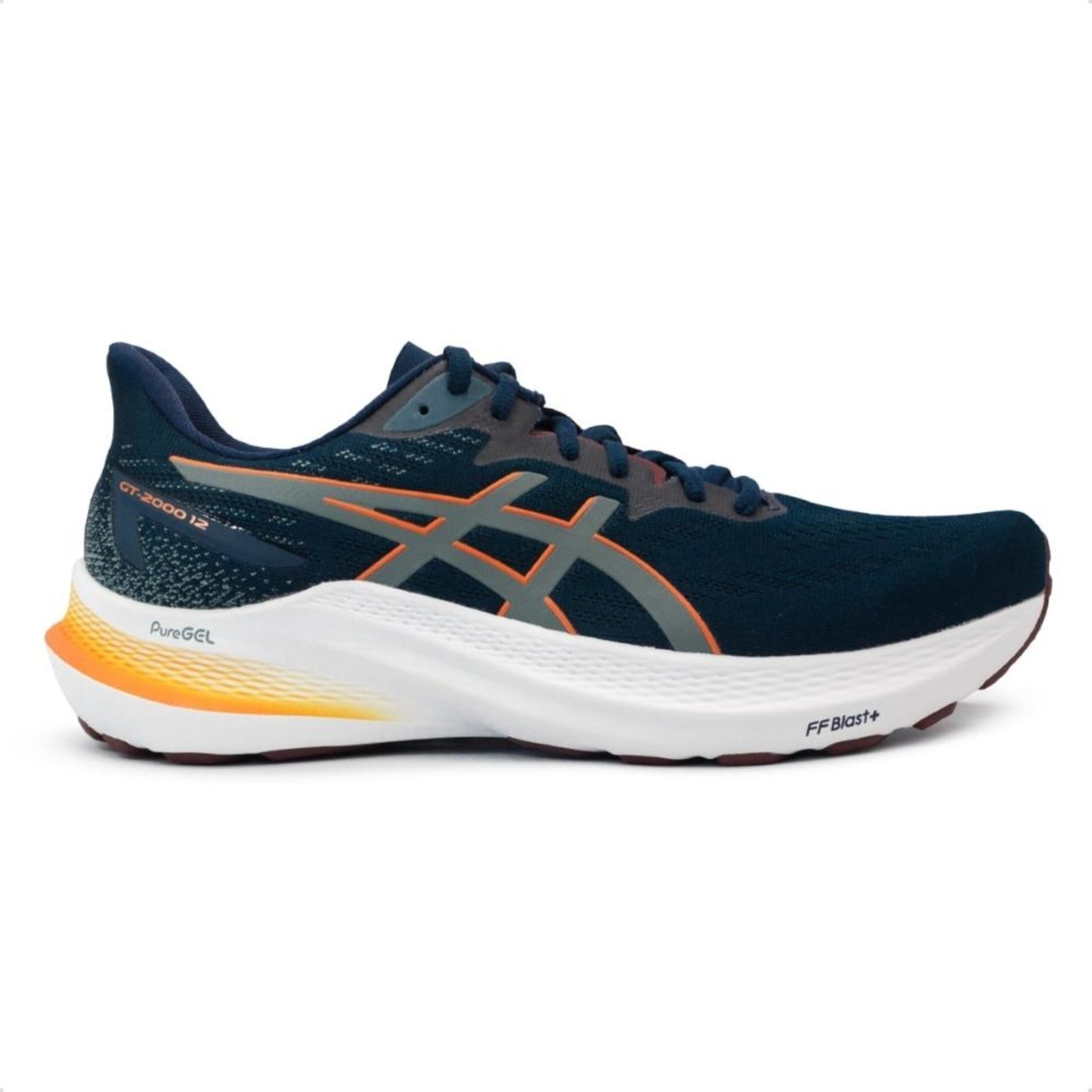 Tênis Asics Masculino GT-2000 12 Corrida Azul