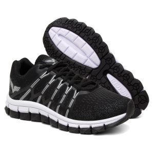 Tênis Masculino Conforto Corrida Academia Treino Amarração- Preto