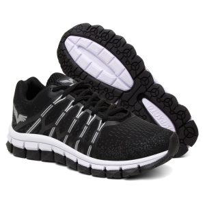 Tênis Masculino Esportivo Corrida Academia Treino Casual Amarração- Preto