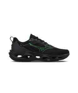 Tênis de Corrida Mizuno Wave Stratos 3 Preto/Preto Incolor