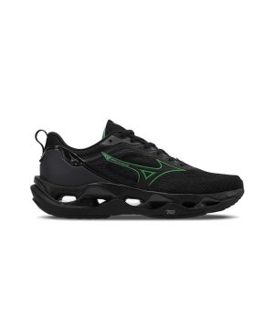 Tênis de Corrida Mizuno Wave Stratos 3 Preto/Preto Incolor